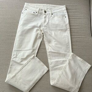 Levi’s Off White Demi Curve Straight Jeans Size 27